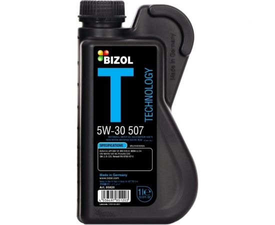 НС-синтетическое моторное масло Bizol Technology 5W-30 507 SM C3 , 1л 85820 