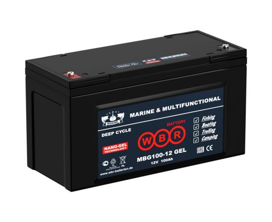 Тяговый аккумулятор для лодочного электромотора WBR MBG100-12 – изображение 2