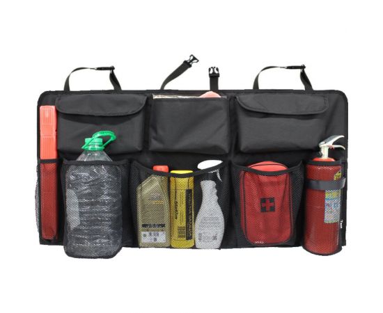 Органайзер на спинку заднего сиденья Tplus Ultra 1000x500 мм, оксфорд 600, чёрный T017759 – изображение 2