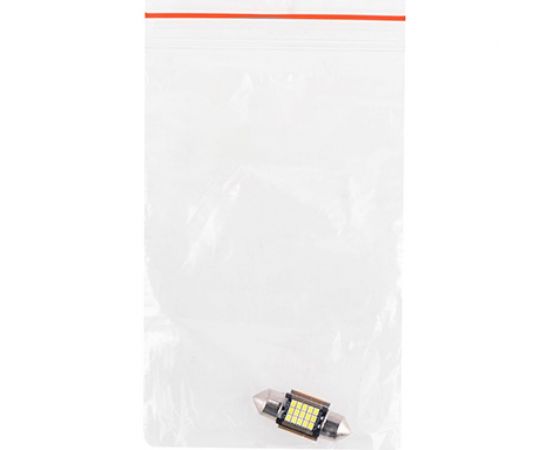 Автолампа SKYWAY диод T11(C5W) 12V 15SMD диодов 1-конт. 31мм, белая салон S08201485 – изображение 2