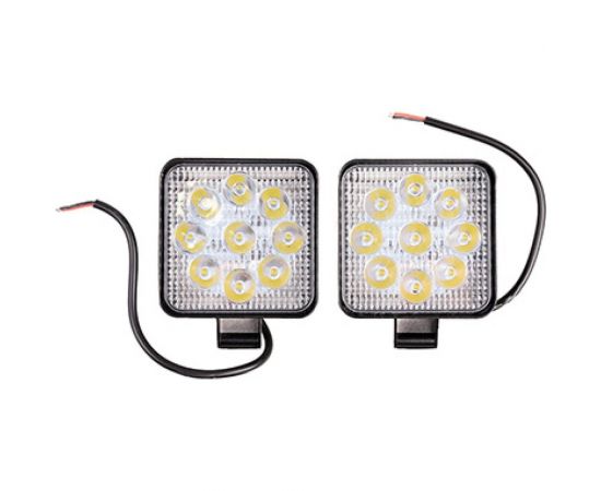 Фара светодиодная SKYWAY OFF ROAD 85х102х19мм 27W 6000К 9 диодов, 2 шт. S07201097 – изображение 4