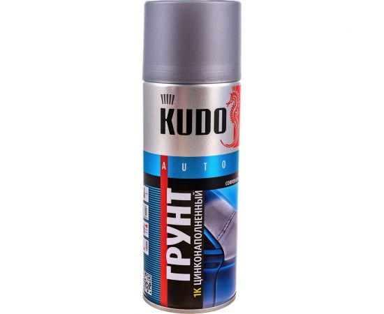 Грунт аэрозоль KUDO 1К цинконаполненный серый 520 мл 2301 11597415 – изображение 4