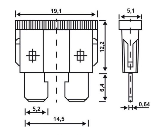 Флажковый предохранитель Alca 3 А, 5 шт в блистере 690030 – изображение 4