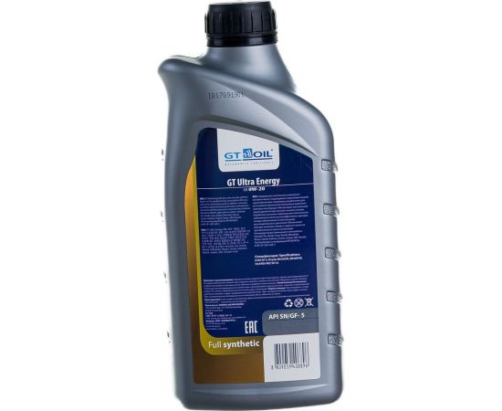 Масло Ultra Energy, SAE 0W-20, API SN/GF-5, 1 л GT OIL 8809059408896 – изображение 4