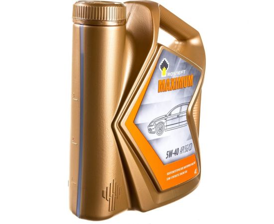 Моторное масло РОСНЕФТЬ Maximum 5W-40 SG-CD п-синт. кан. 4 л 40816742 – изображение 6