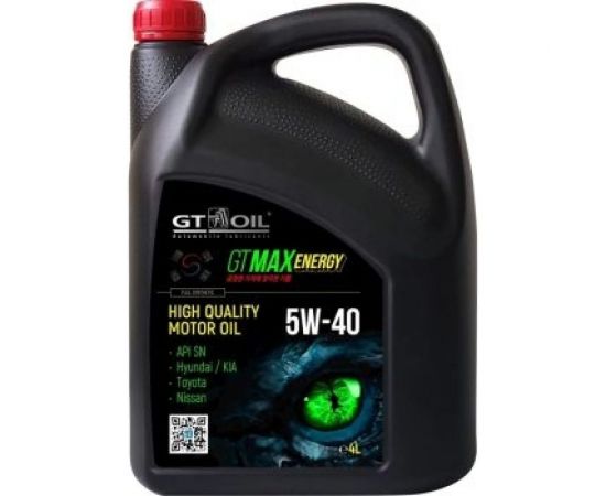 Масло GT OIL gt max energy sae 5w-40 api sn, 1 л 8809059410639 – изображение 6