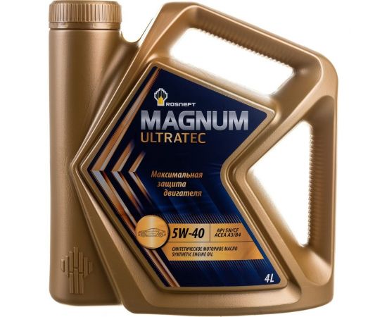 Моторное масло РОСНЕФТЬ Magnum Ultratec 5W-40 SN-CF синт. кан. 4 л 40815442 