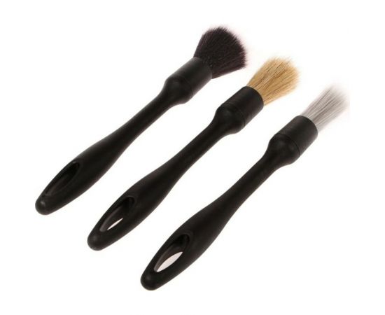 Щетка для детейлинга автомобиля СИМАЛЕНД 23 см, ворс 4.5 см, набор 3 шт. 7581842 