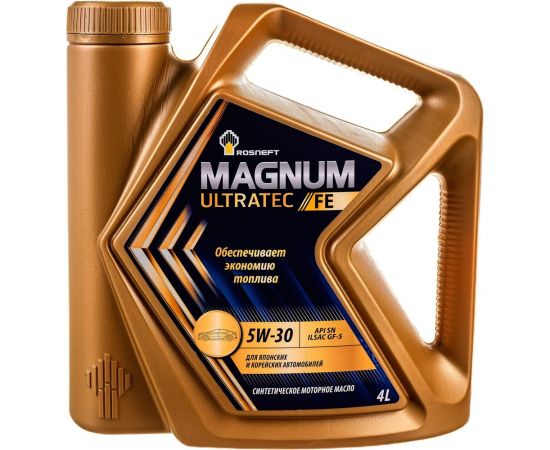 Моторное масло РОСНЕФТЬ Magnum Ultratec FE 5W-30 SN-CF синт. кан. 4 л 40816342 