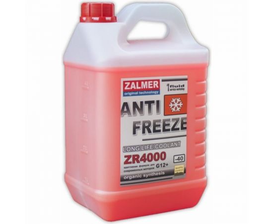 Антифриз ZALMER Antifreeze ZR4000 LLC G12+ красный -40С 3кг нетто ZR40R003 