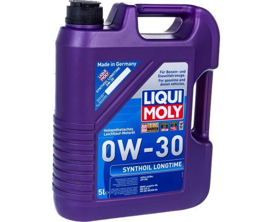 Синтетическое моторное масло LIQUI MOLY Synthoil Longtime 0W-30 5л 8977 