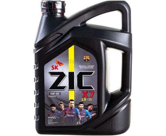 Масло (синтетическое; X7 LS; 5w30; SN/CF; 4 л; С3) для легковых авто ZIC 162619 