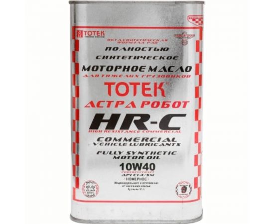 Моторное масло ТОТЕК HR-Commercial SAE 10W40 жесть, 1л HRC1040001 