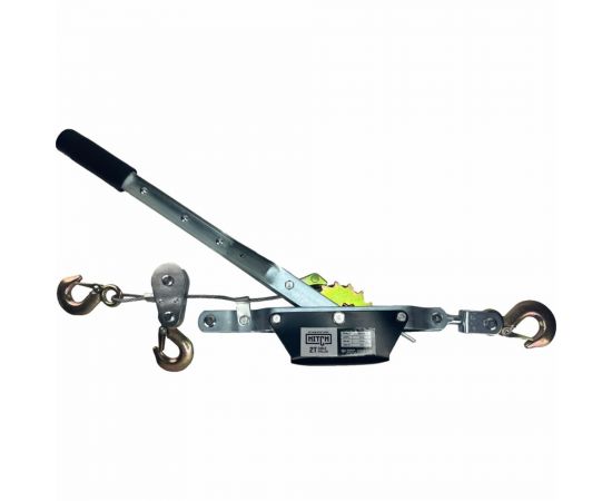 Рычажная гаражная лебедка HITCH CP 2002 2000 кг, канат 2.8 м, двойной храповый механизм SZ073185 