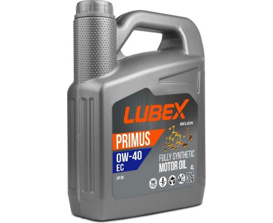 Синтетическое моторное масло Lubex PRIMUS EC 0W-40 SN 4л L034-1299-0404 