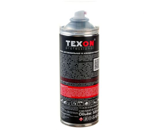 Автоэмаль TEXON 1К ремонтная, белая 201, аэрозоль 520 мл ТХ651628 – изображение 2