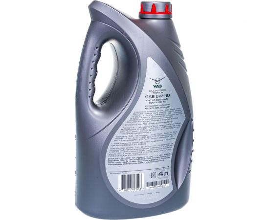 Масло моторное PREMIUM (5W40; SN/CF; 4 л; синтетика) UAZ 000101004054002 – изображение 2