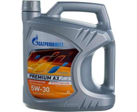 Масло (A3; 5W-30; 4 л) Premium Gazpromneft 253142485 – изображение 2