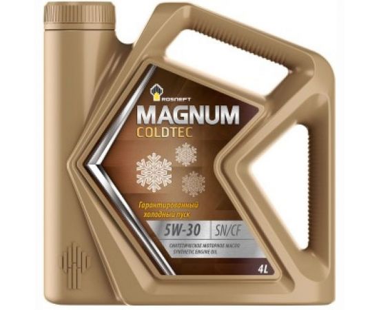 Моторное масло РОСНЕФТЬ Magnum Coldtec 5W-30 SN-CF синт. кан. 4 л 40813242 – изображение 2