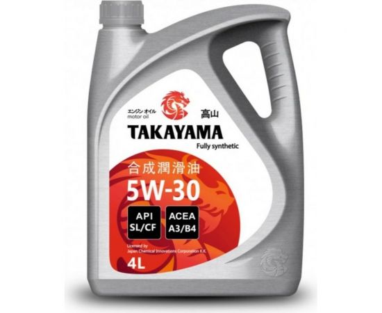 Моторное масло Takayama SAE 5W30, API SL/CF, 4 л 605522 – изображение 2