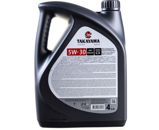 Моторное масло Takayama SAE 5W30, API SN/CF, C3, 4 л 605523 – изображение 3
