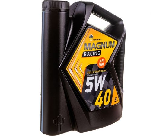Моторное масло РОСНЕФТЬ Magnum Racing 5W-40 (РНПК) SN/A3/B4 синт. кан. 5 л 40801650 – изображение 4