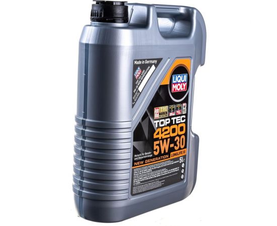 НС-синтетическое моторное масло LIQUI MOLY Top Tec 4200 5W-30 5л 7661 – изображение 5