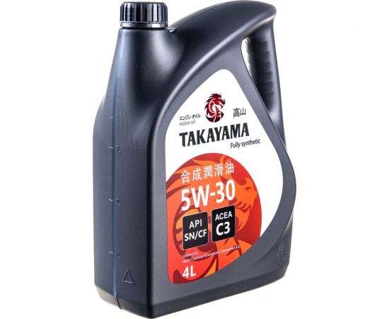 Моторное масло Takayama SAE 5W30, API SN/CF, C3, 4 л 605523 – изображение 5