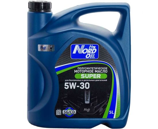 Моторное масло NORD OIL Super 5W-30 SG/CD 5л NRL089 