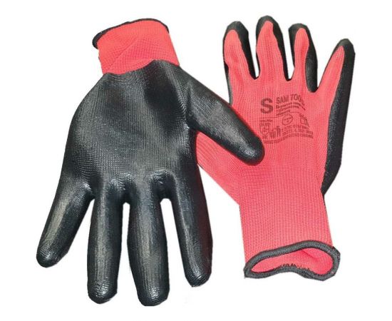 Нейлоновые перчатки с нитрильно-латексным покрытием SAMGRUPP 16064 