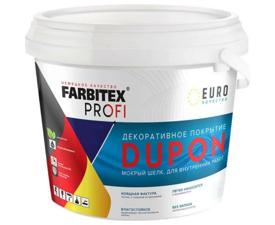 Декоративное покрытие Farbitex DUPON (мокрый шелк; 2.5 л) 4300008111 