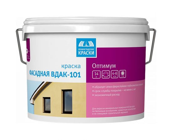 Фасадная краска ЛЕНИНГРАДСКИЕ КРАСКИ Вдак-101 Оптимум 14 кг 134643 