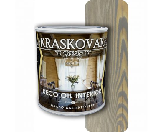 Масло для интерьера Kraskovar Deco Oil Interior туманный лес, 0.75 л 1261 