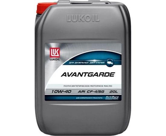 Моторное масло Лукойл АВАНГАРД полусинтетическое, SAE 10W-40, API CF-4/SG, 20 л 19492 