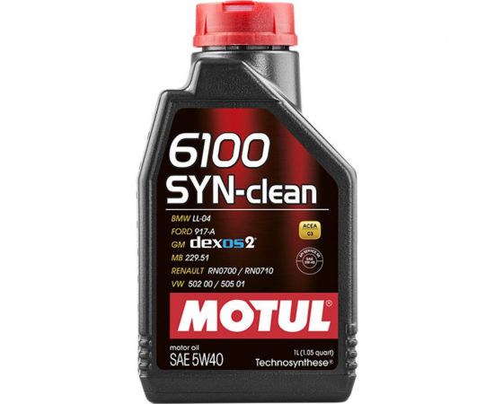 Моторное масло 6100 SYN-CLEAN 5W40 1л MOTUL 107941 