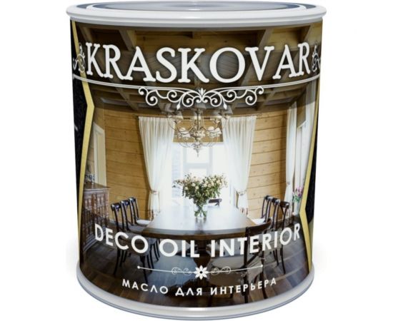 Масло для интерьера Kraskovar Deco Oil Interior белый 0,75л 1090 