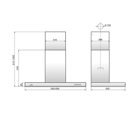 Кухонная вытяжка ELIKOR Опал 90Н-650-Э3Д_нерж 941257 – изображение 2