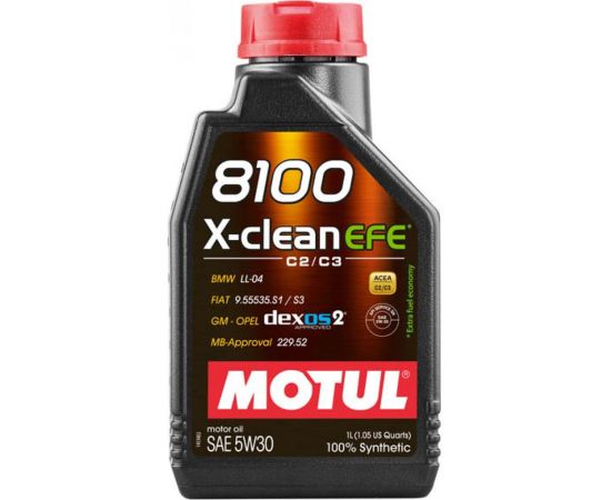 Моторное масло 8100 X-clean EFE 5W30 1 л MOTUL 109470 – изображение 2