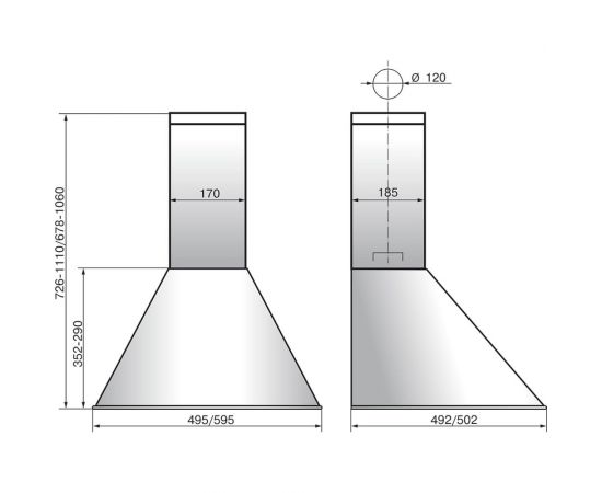 Кухонная вытяжка ELIKOR Эпсилон 50П-430-П3Л_белый/зол. 840450 – изображение 2