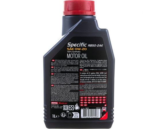 Моторное масло SPECIFIC RBS0-2AE 0W20 1 л MOTUL 106044 – изображение 3