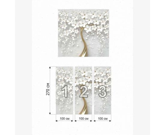 Флизелиновые фотообои Verol Золотое дерево встык 1-ФФО_03952 – изображение 4