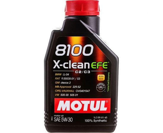 Моторное масло 8100 X-clean EFE 5W30 1 л MOTUL 109470 – изображение 4