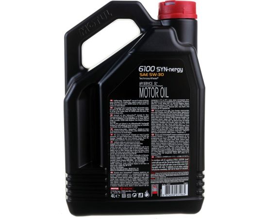 Моторное масло 6100 SYN-NERGY 5W30 4 л MOTUL 107971 – изображение 4