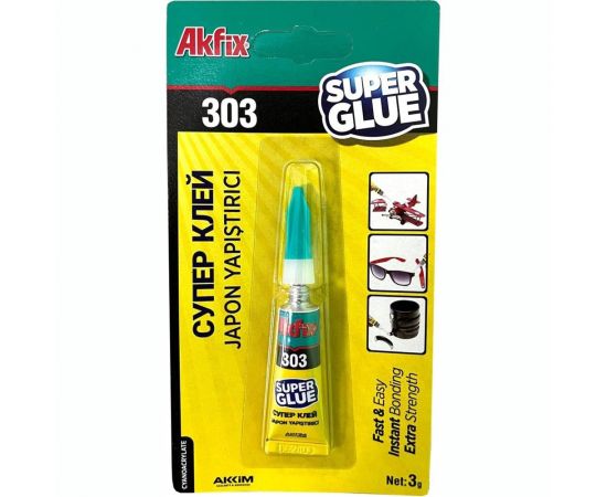 Супер клей Akfix 303 3 гр GA0031 