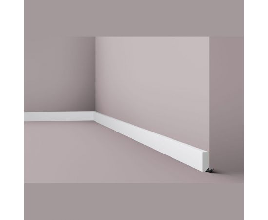 Плинтус напольный WALLSTYL (2000х38х13 мм; белый) NMC FT1 