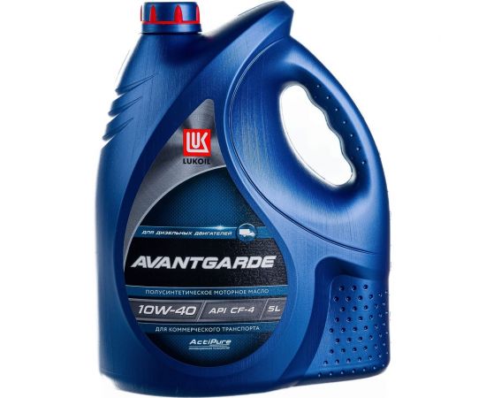 Моторное масло Лукойл АВАНГАРД полусинтетическое SAE 10W-40, API CF-4/SG, 5 л 19306 