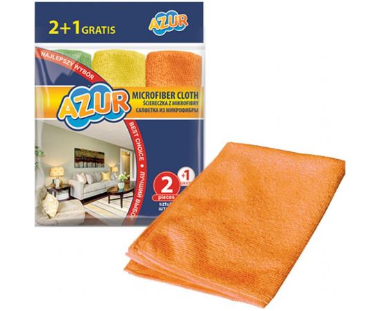 Салфетка из микрофибры AZUR 2+1 шт. 026200 