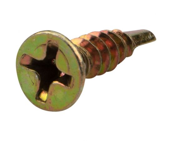 Оконный саморез KRANZ сверло 3,9x16, желтый цинк, 1000 шт. KR-01-3722-002 