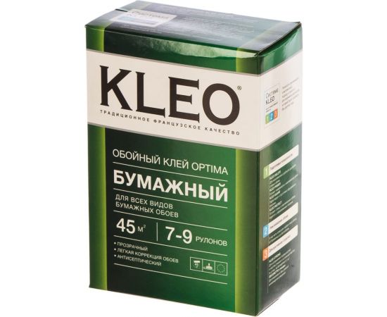Обойный клей для любых бумажных обоев KLEO сыпучий 011 OPTIMA 7-9P 