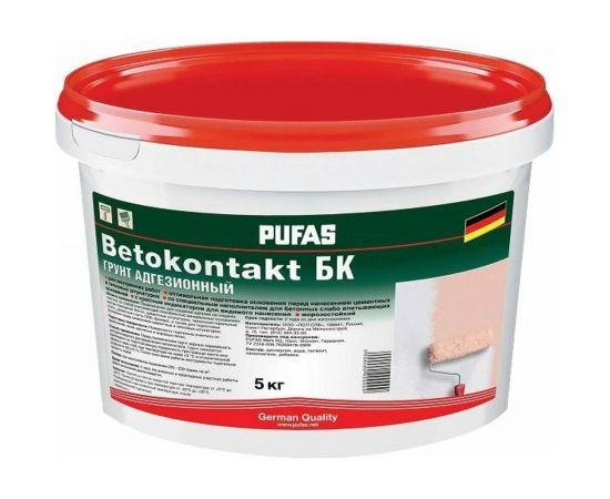 Грунтовка для повышения адгезии ПУФАС Бетоконтакт БК для внутренних работ мороз. тов-102139 